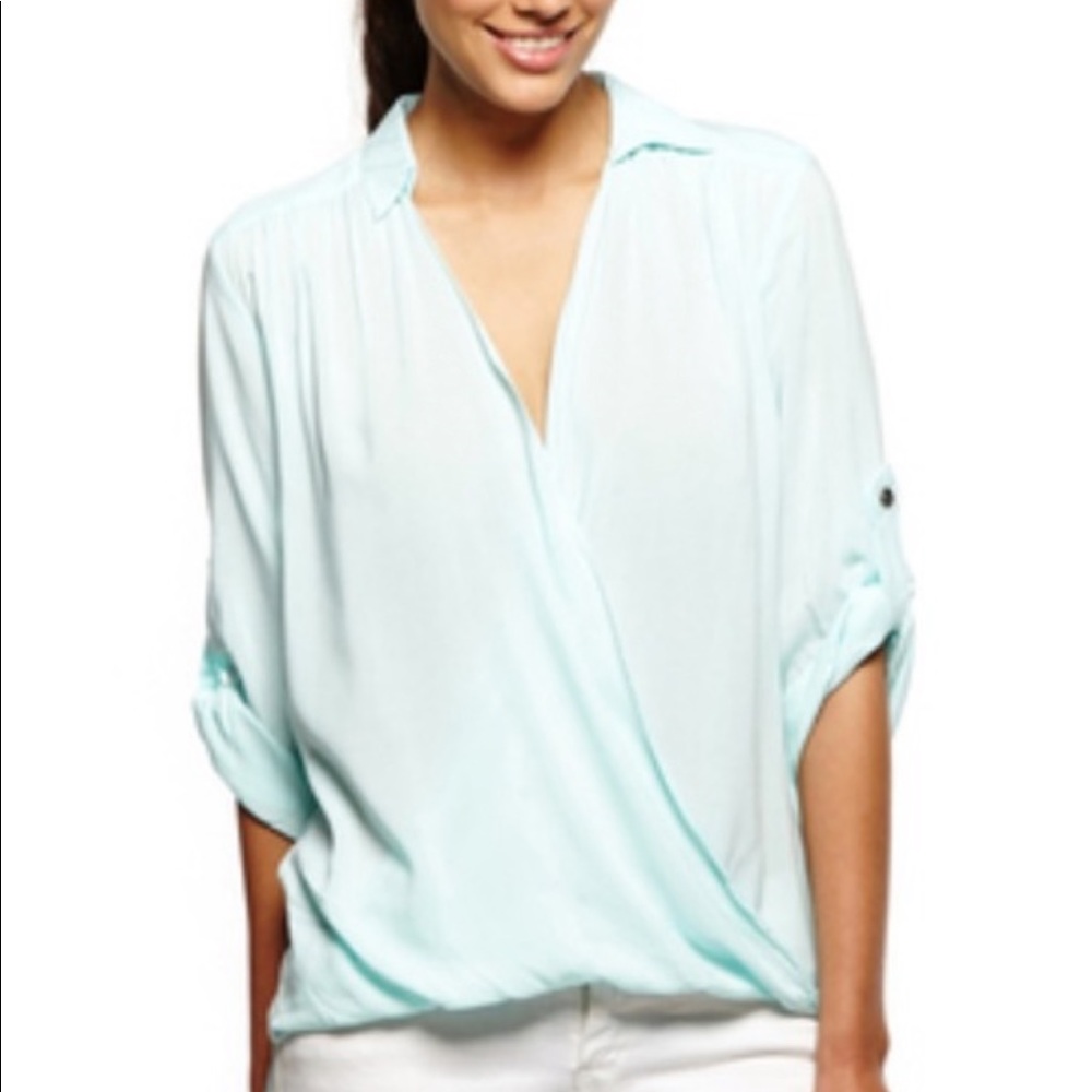 Matty M Light blue blouse